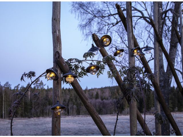 Ljusslinga solcell LED Globe 1,8m